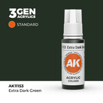 AK Interactive AK 3rd Gen Acrylics: Extra Dark Green (17ml)