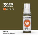 AK Interactive AK 3rd Gen Acrylics: Brownish Green (17ml)