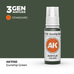 AK Interactive AK 3rd Gen Acrylics: Gunship Green (17ml)