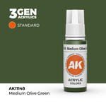 AK Interactive AK 3rd Gen Acrylics: Medium Olive Green (17ml)