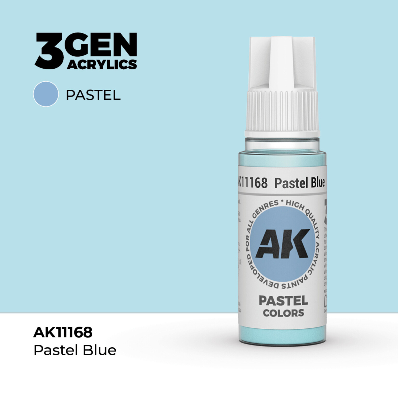 AK Interactive AK 3rd Gen Acrylics: Pastel Blue (17ml)