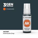 AK Interactive AK 3rd Gen Acrylics: Anthracite Grey (17ml)