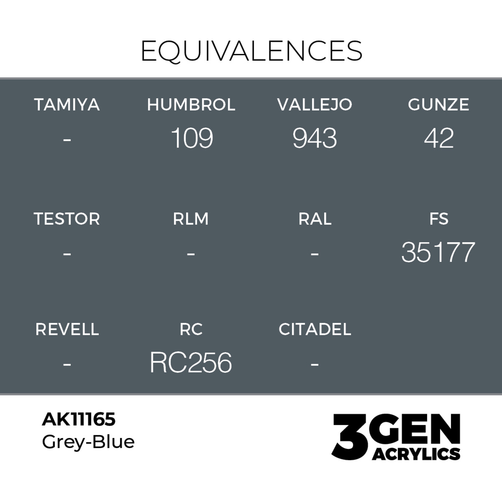 AK Interactive AK 3rd Gen Acrylics: Grey-Blue (17ml)