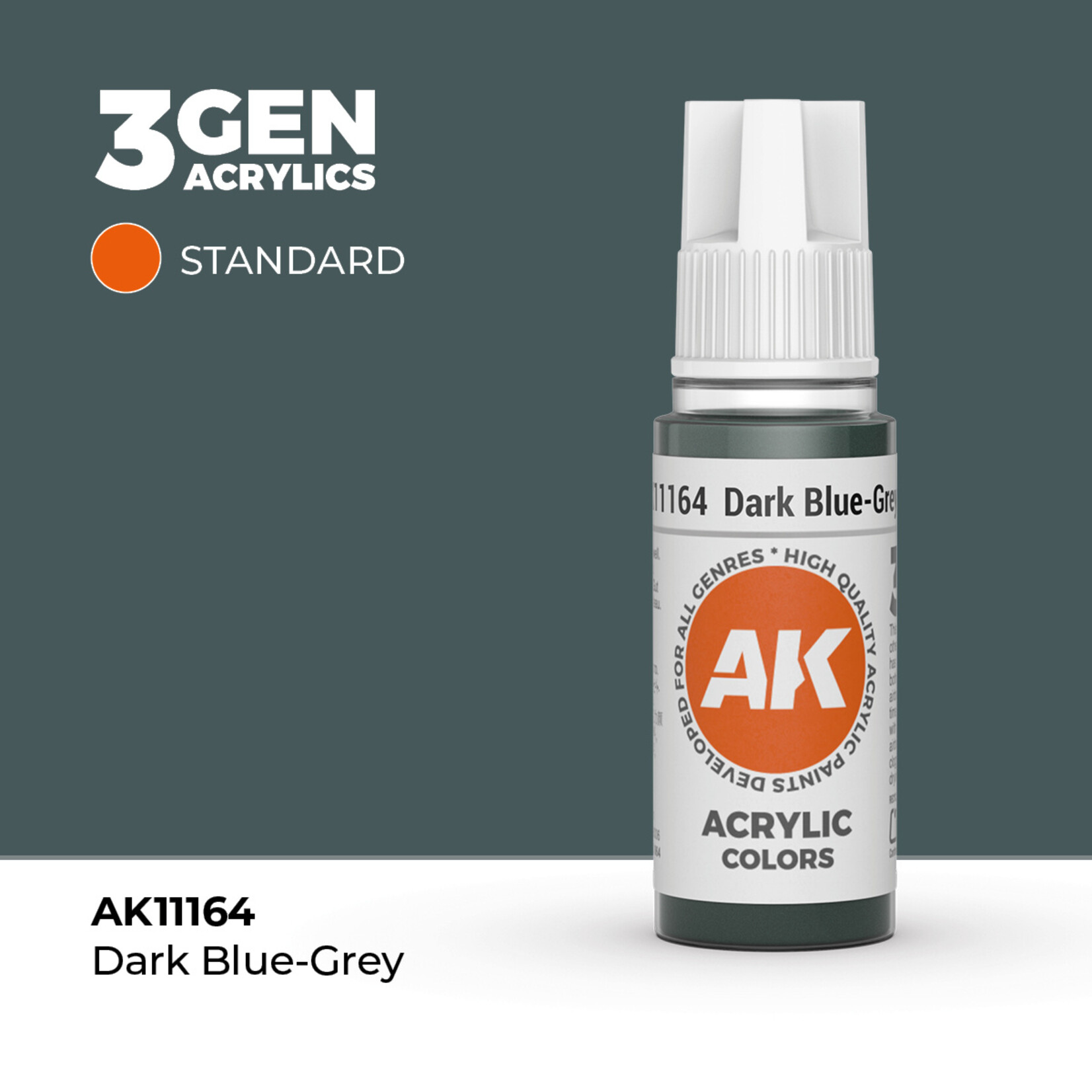 AK Interactive AK 3rd Gen Acrylics: Dark Blue-Grey (17ml)