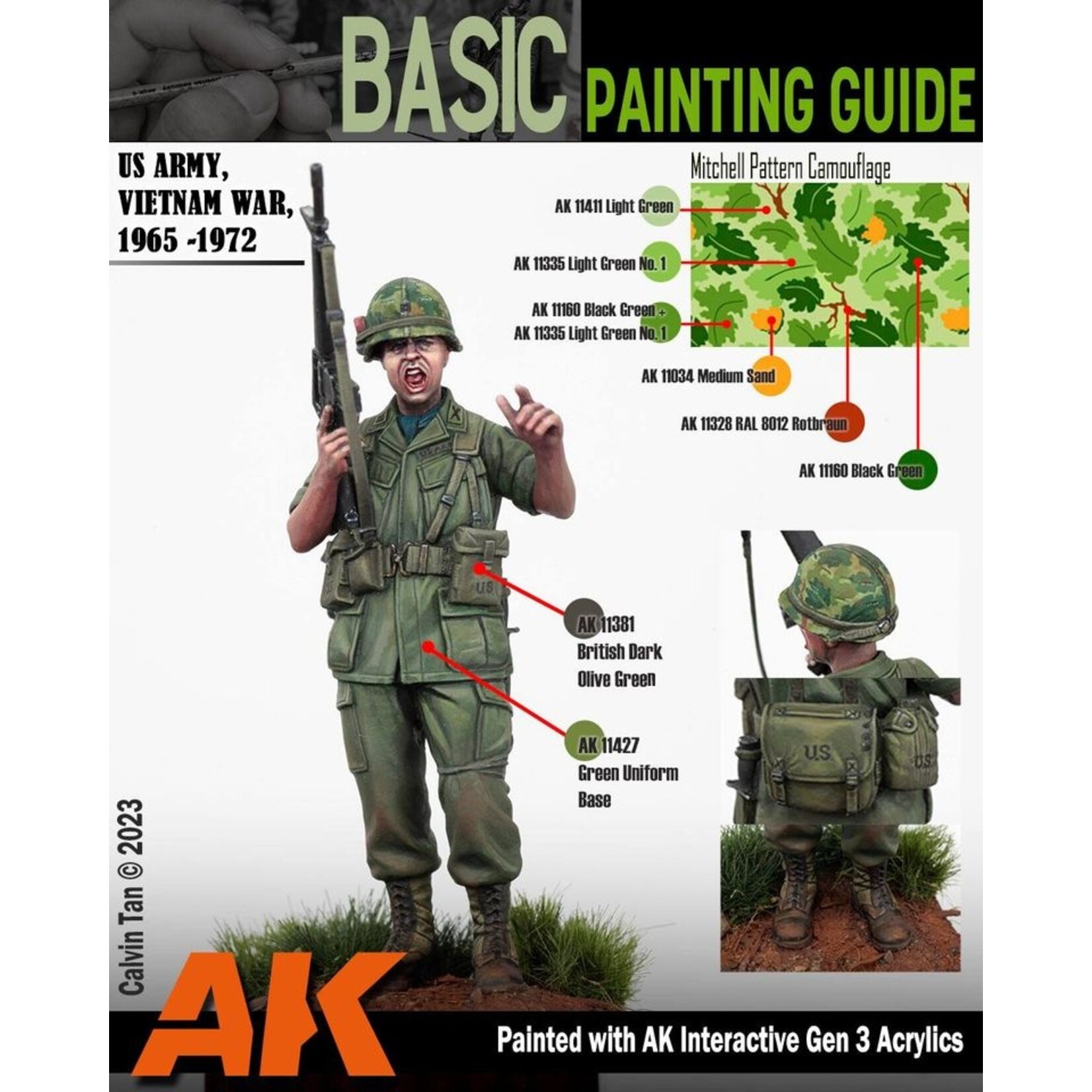 AK Interactive AK 3rd Gen Acrylics: Black Green (17ml)