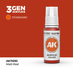 AK Interactive AK 3rd Gen Acrylics: Matt Red (17ml)