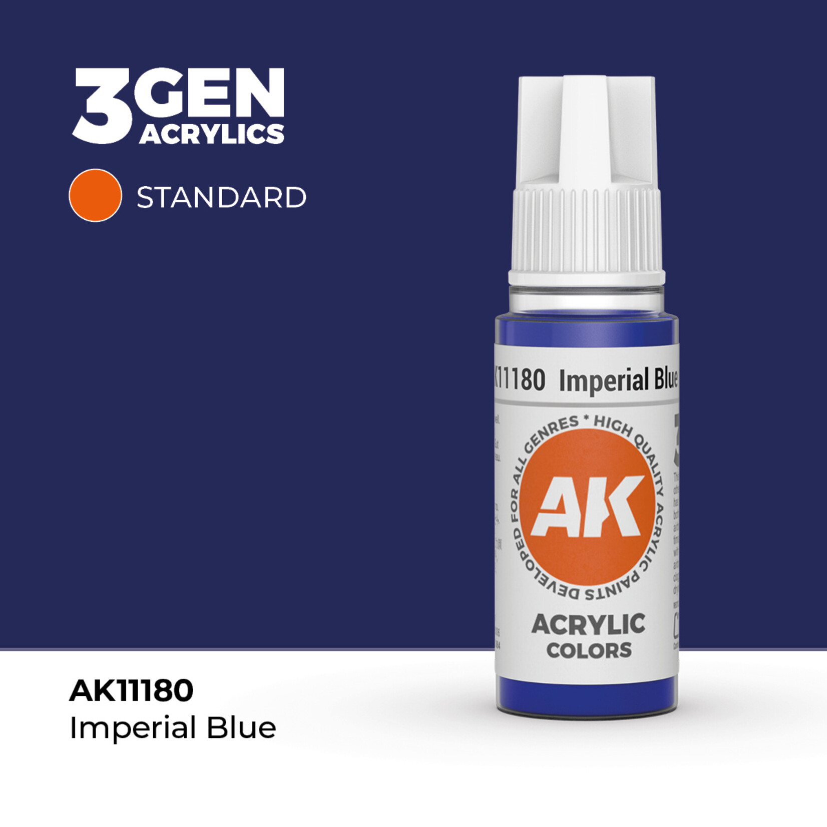 AK Interactive AK 3rd Gen Acrylics: Imperial Blue (17ml)