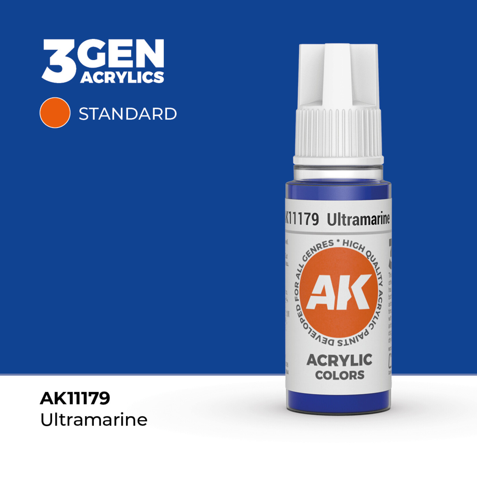 AK Interactive AK 3rd Gen Acrylics: Ultramarine (17ml)
