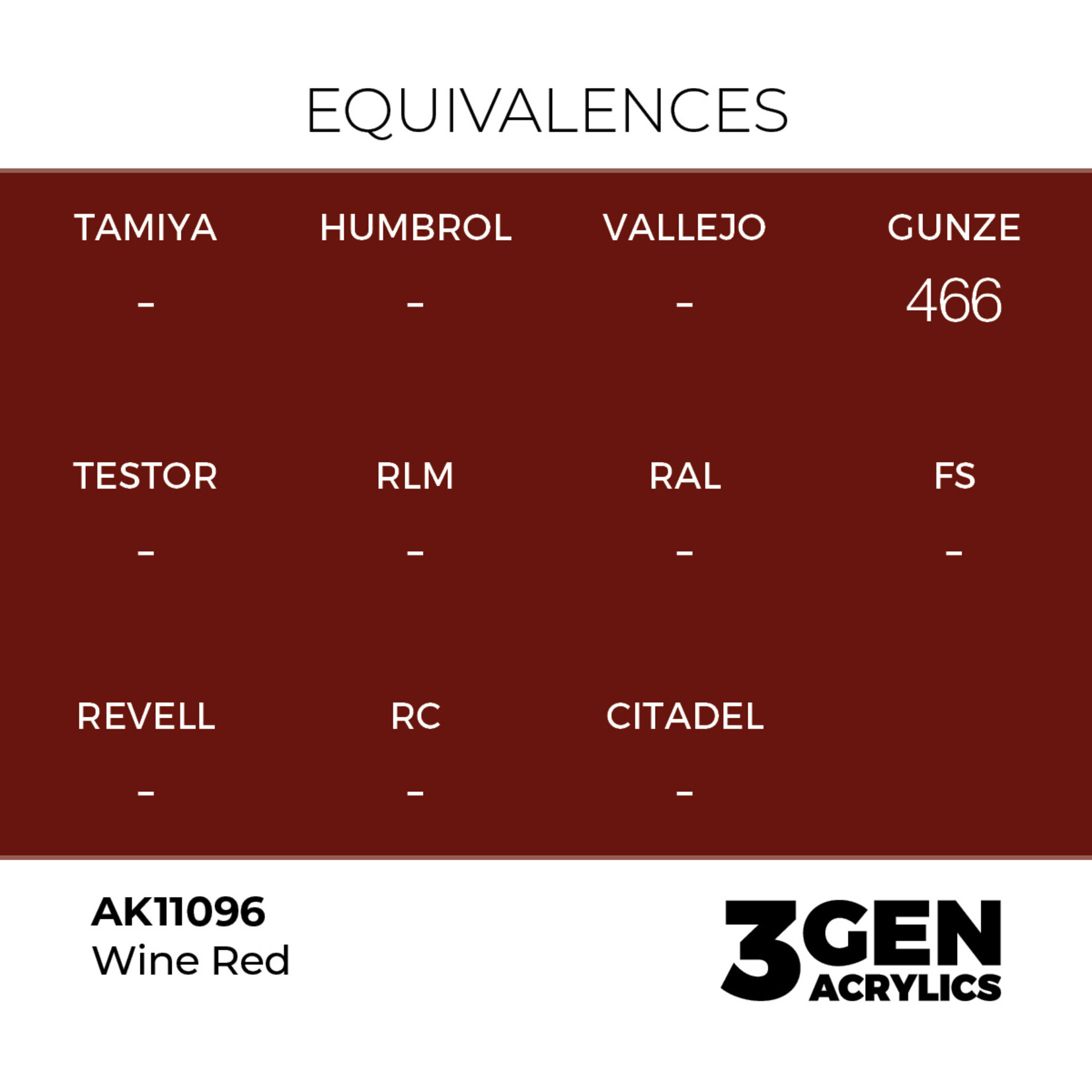 AK Interactive AK 3rd Gen Acrylics: Wine Red (17ml)
