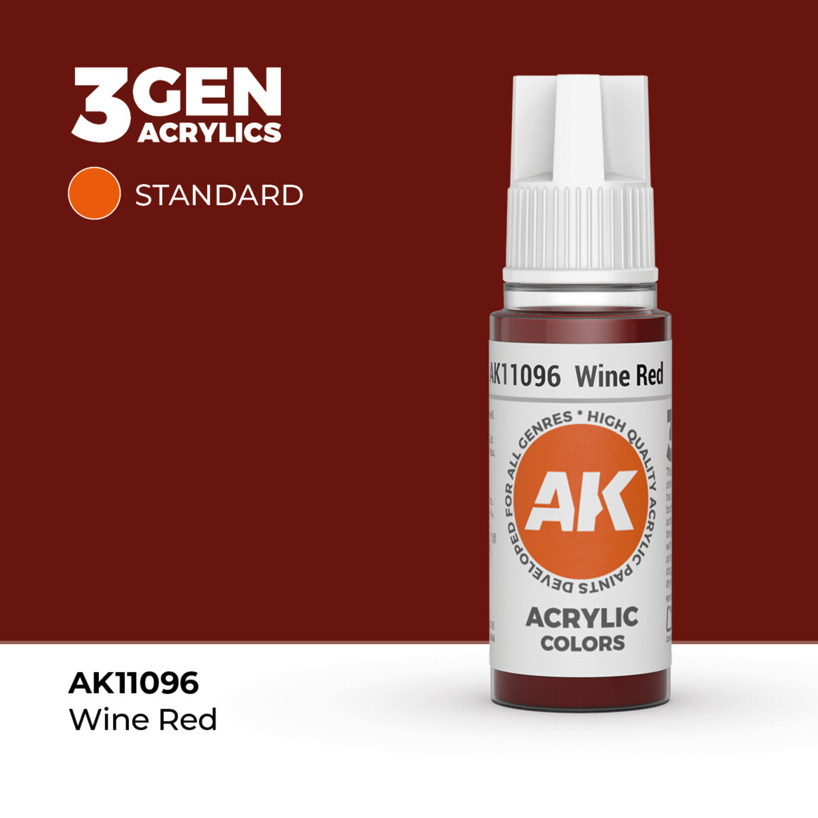 AK Interactive AK 3rd Gen Acrylics: Wine Red (17ml)