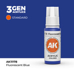 AK Interactive AK 3rd Gen Acrylics: Fluorescent Blue (17ml)