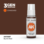 AK Interactive AK 3rd Gen Acrylics: Burnt Red (17ml)