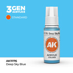 AK Interactive AK 3rd Gen Acrylics: Deep Sky Blue (17ml)