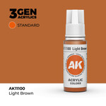 AK Interactive AK 3rd Gen Acrylics: Light Brown (17ml)