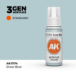 AK Interactive AK 3rd Gen Acrylics: Snow Blue (17ml)
