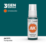 AK Interactive AK 3rd Gen Acrylics: Turquoise (17ml)