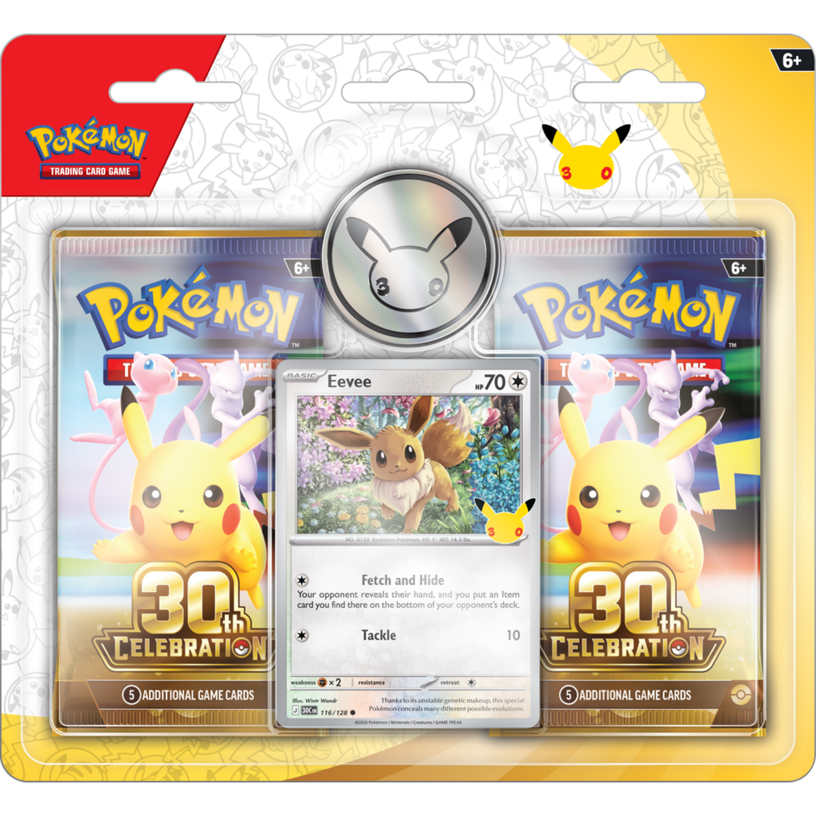 Pokemon USA (Pick-up Only Pre-order) 30th Celebration 2-Pack Eevee Blister