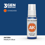 AK Interactive AK 3rd Gen Acrylics: Medium Blue (17ml)