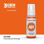 AK Interactive AK 3rd Gen Acrylics: Fluorescent Orange (17ml)