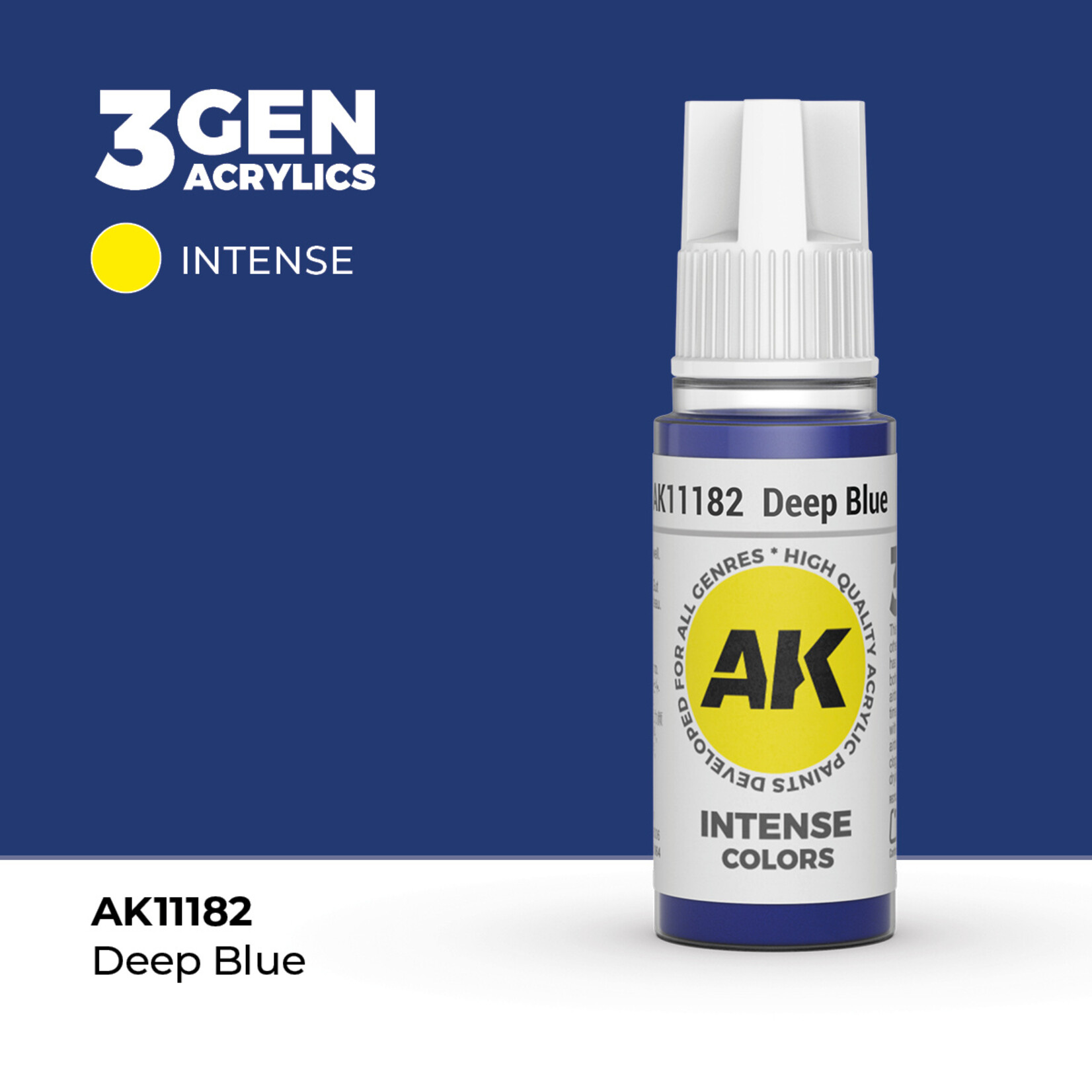 AK Interactive AK 3rd Gen Acrylics: Deep Blue (17ml)