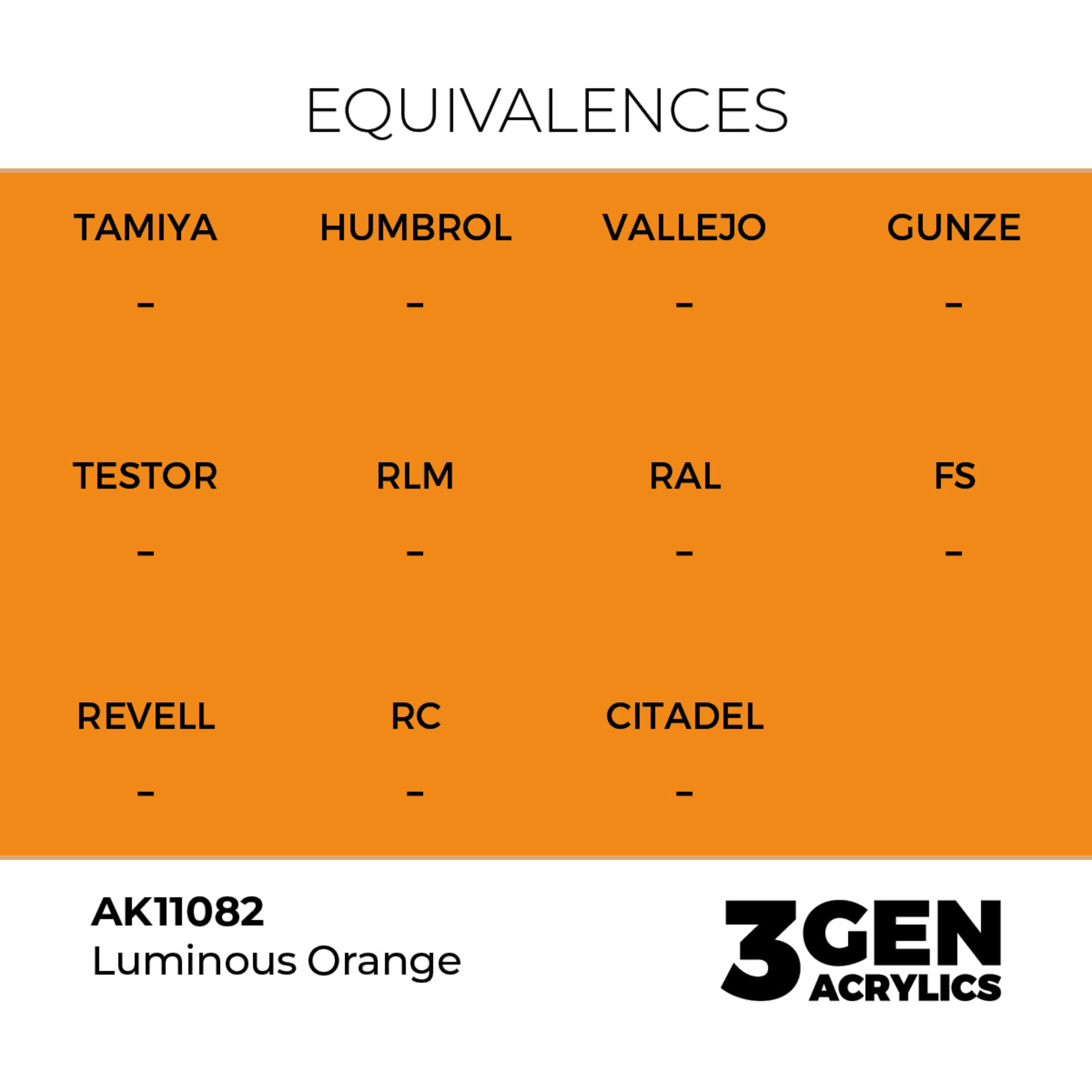AK Interactive AK 3rd Gen Acrylics: Luminous Orange (17ml)