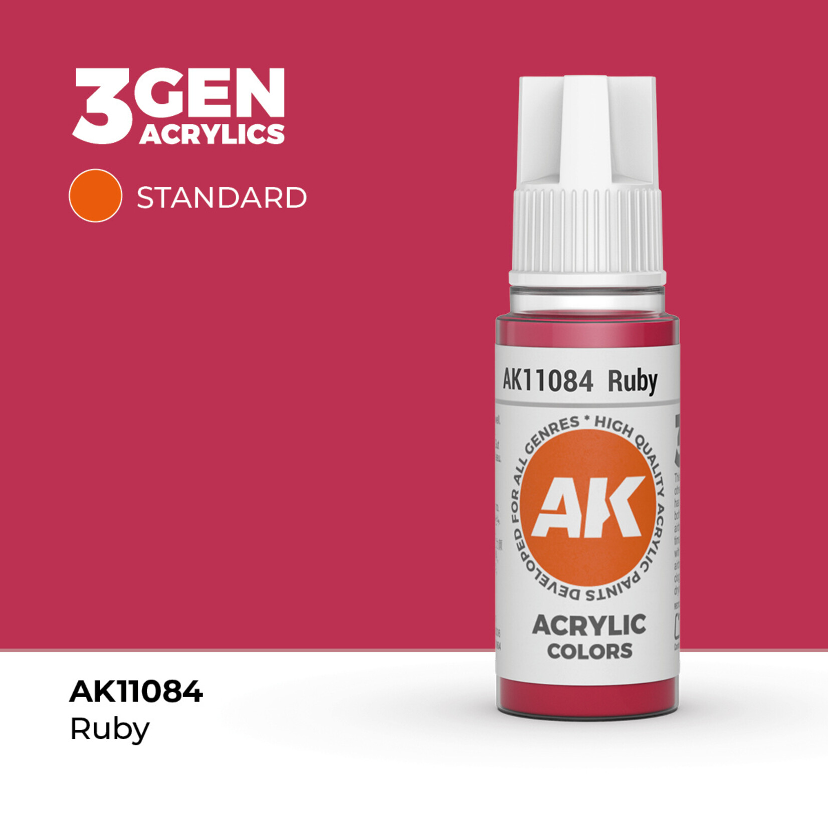AK Interactive AK 3rd Gen Acrylics: Ruby (17ml)