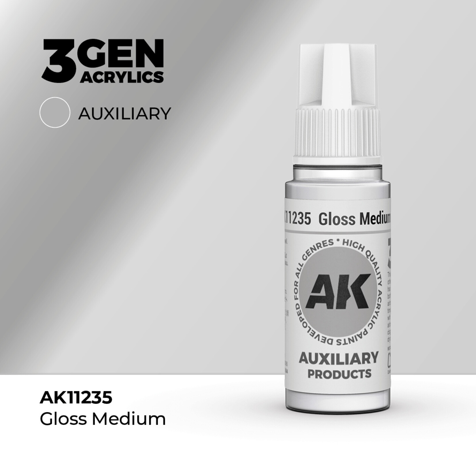 AK Interactive AK 3rd Gen Acrylics: Gloss Medium (17ml)