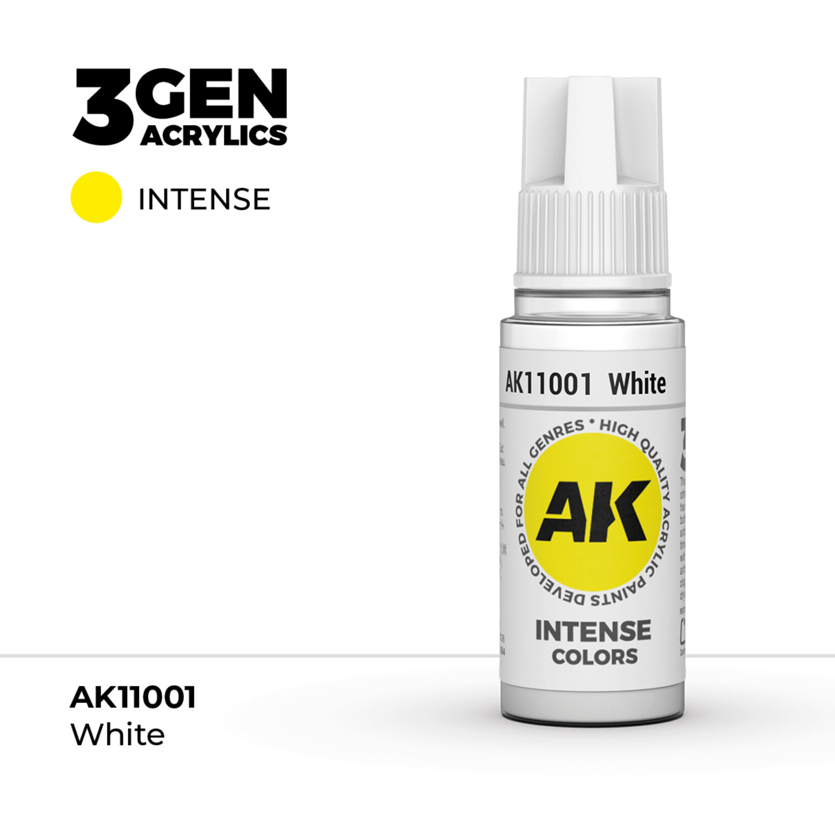 AK Interactive AK 3rd Gen Acrylics: White (17ml)