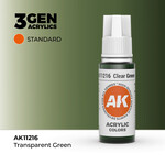 AK Interactive AK 3rd Gen Acrylics: Clear Green (17ml) **