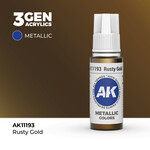 AK Interactive AK 3rd Gen Acrylics: Rusty Gold (17ml)