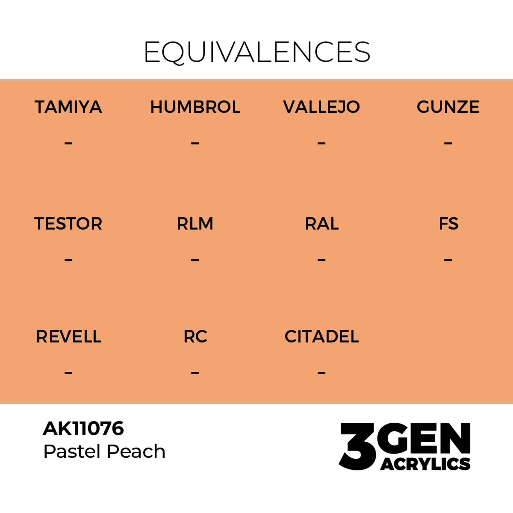 AK Interactive AK 3rd Gen Acrylics: Pastel Peach (17ml)