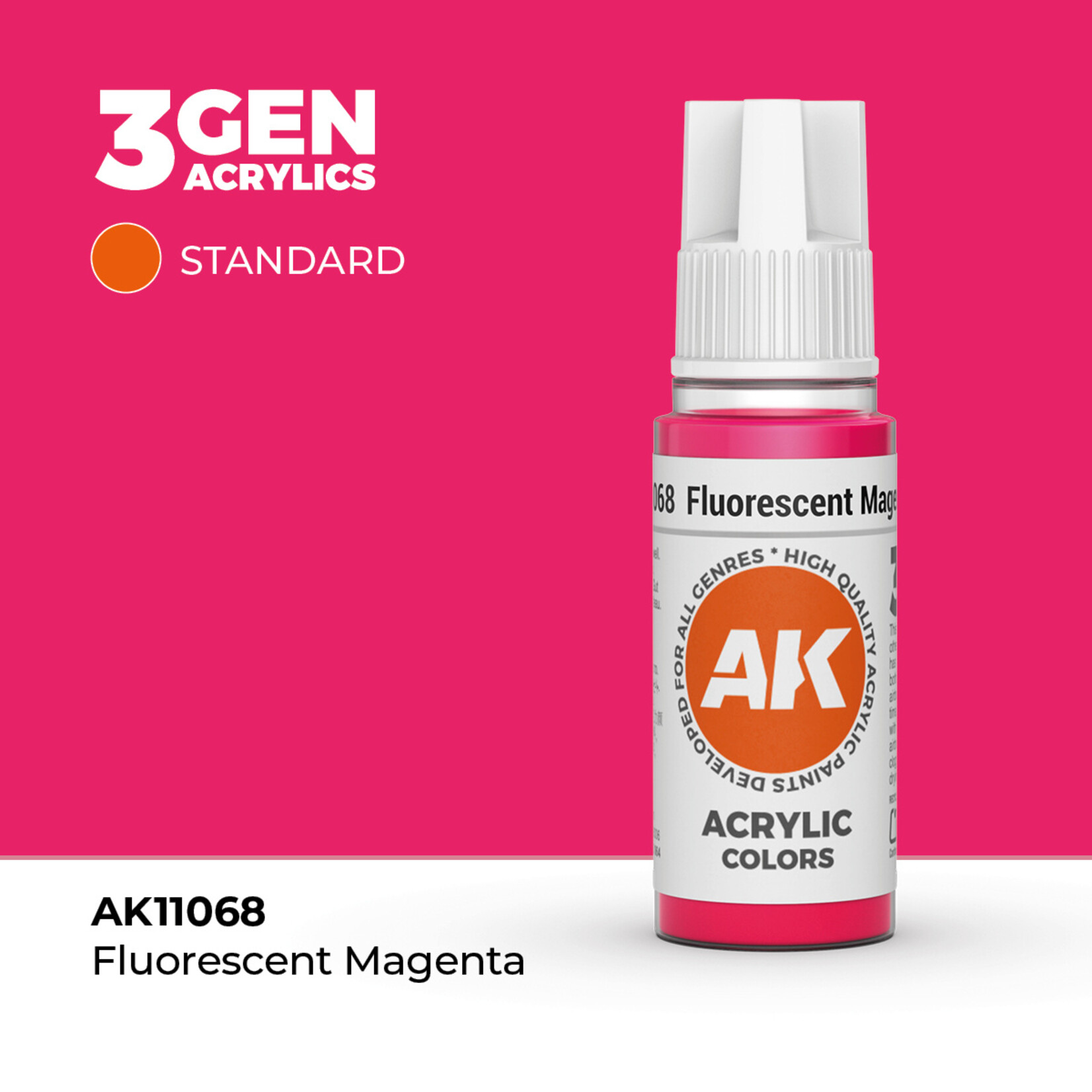 AK Interactive AK 3rd Gen Acrylics: Fluorescent Magenta (17ml)