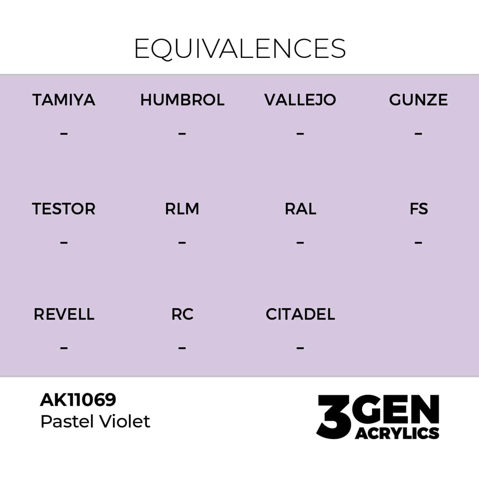 AK Interactive AK 3rd Gen Acrylics: Pastel Violet (17ml)