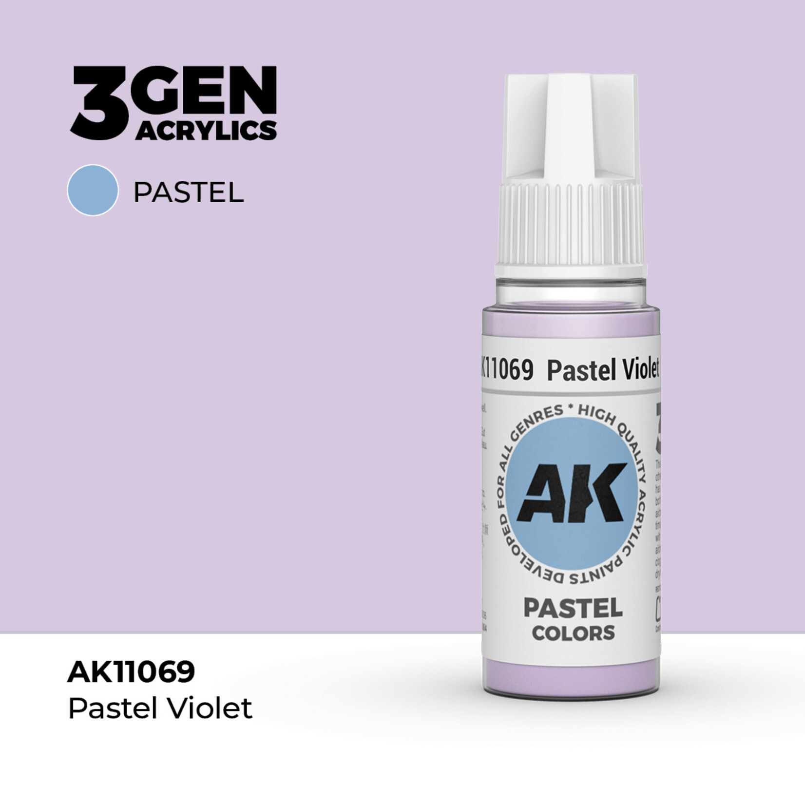 AK Interactive AK 3rd Gen Acrylics: Pastel Violet (17ml)