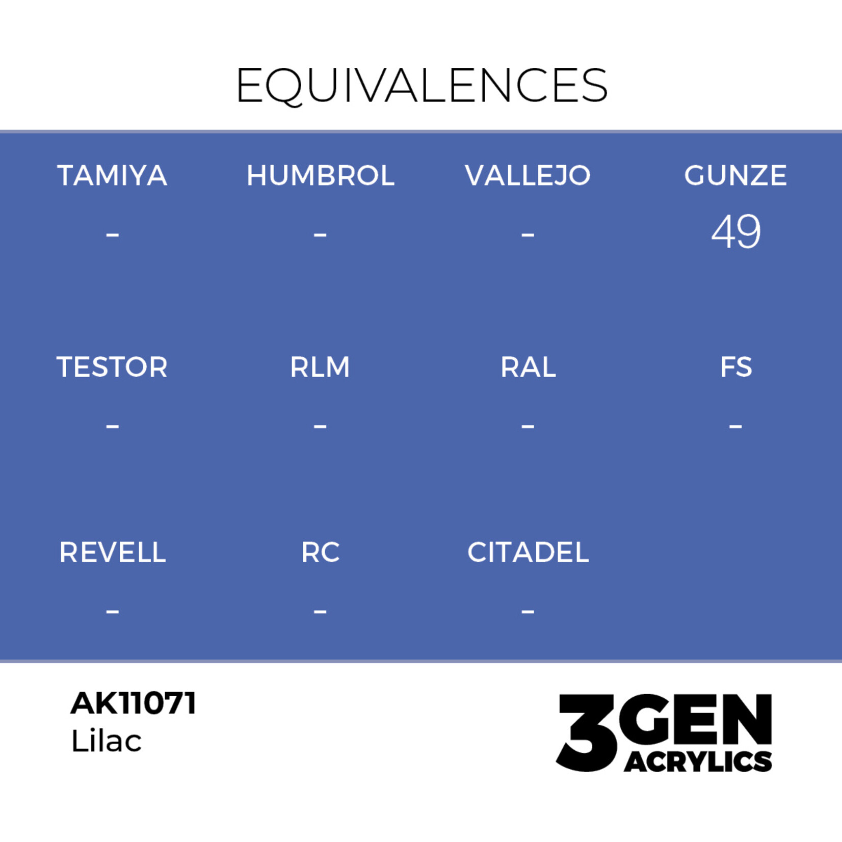 AK Interactive AK 3rd Gen Acrylics: Lilac (17ml)