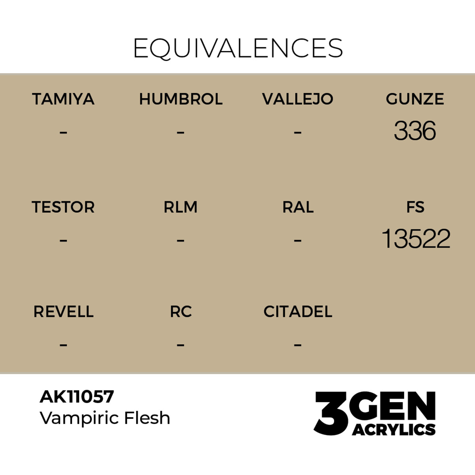 AK Interactive AK 3rd Gen Acrylics: Vampiric Flesh (17ml)