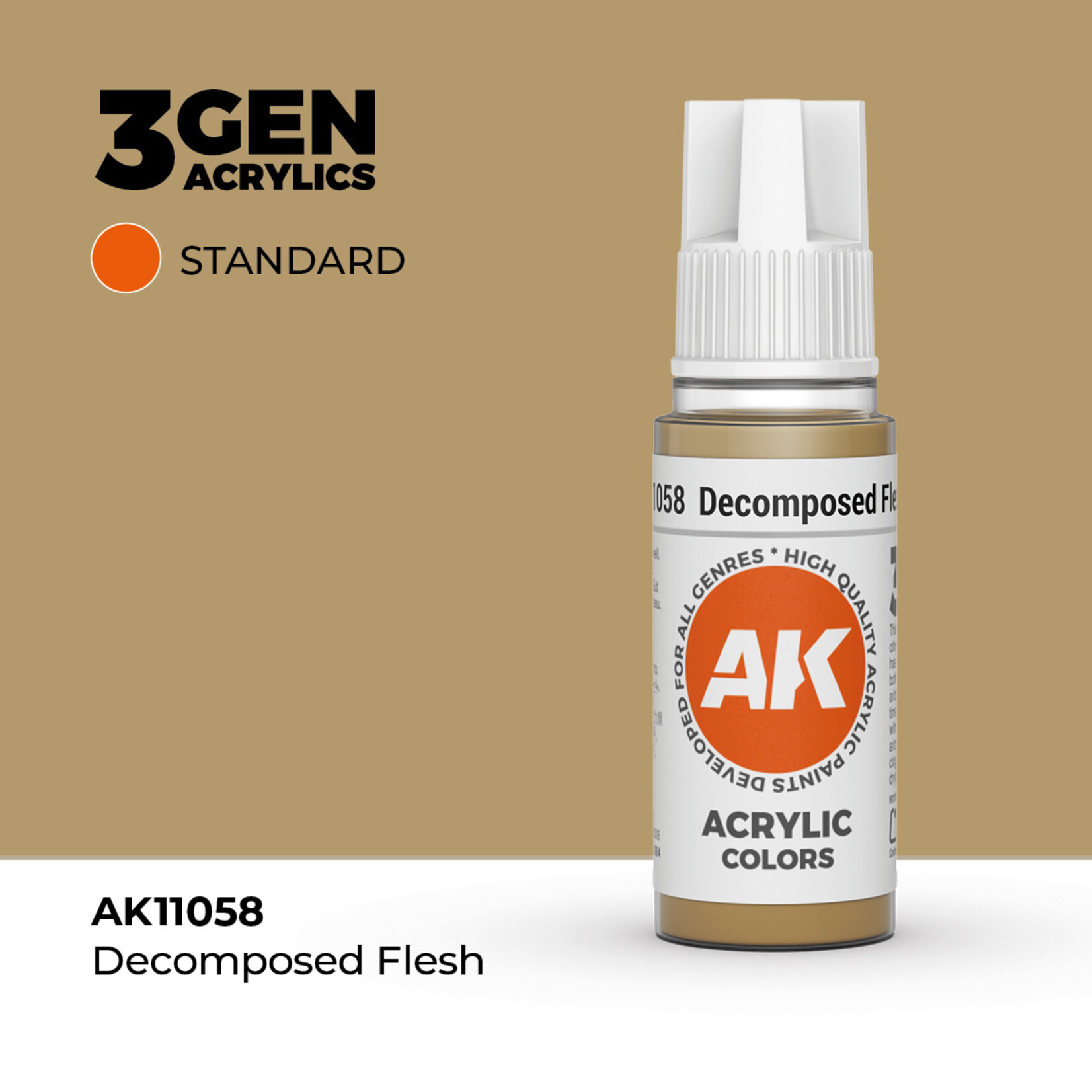 AK Interactive AK 3rd Gen Acrylics: Decomposed Flesh (17ml)