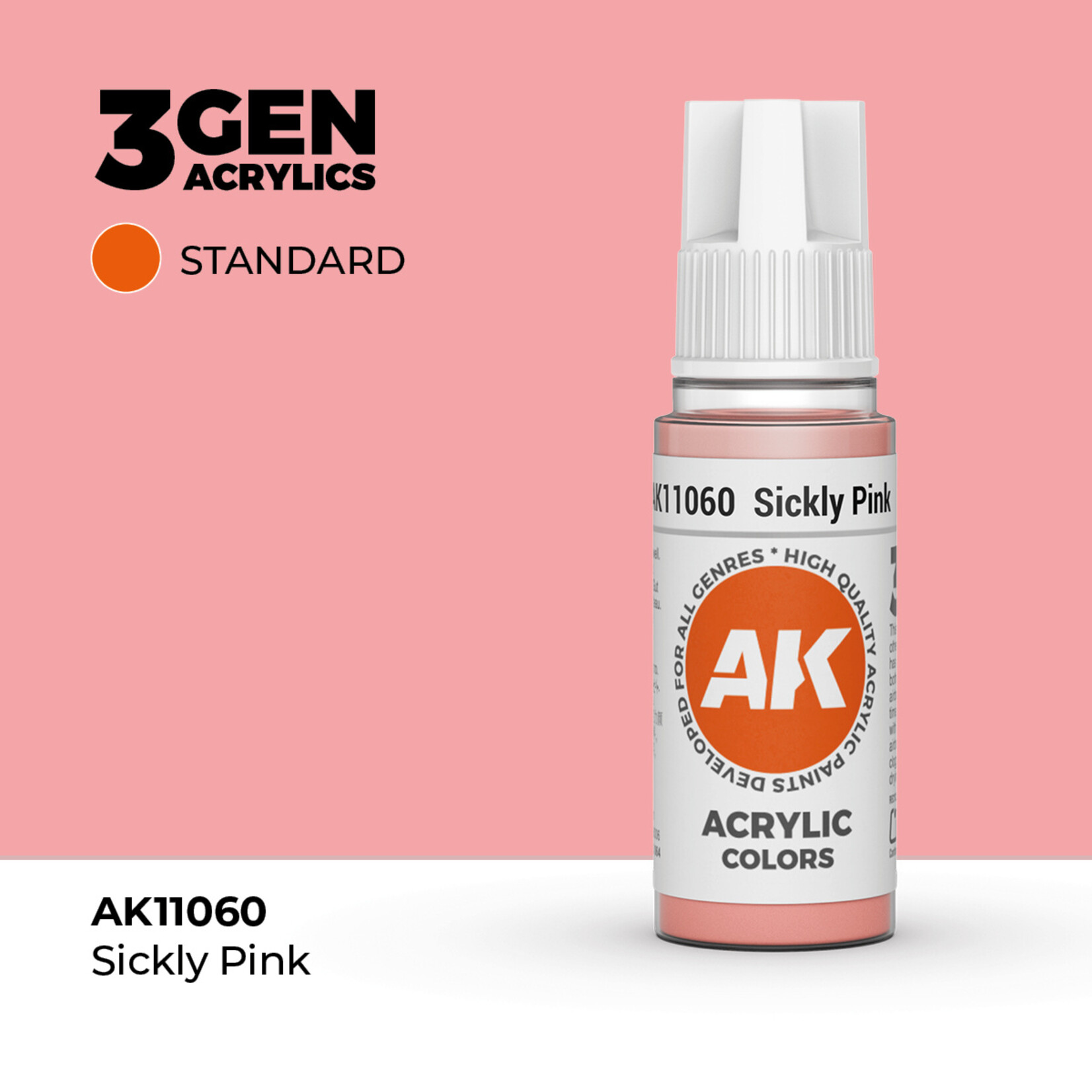 AK Interactive AK 3rd Gen Acrylics: Sickly Pink (17ml)