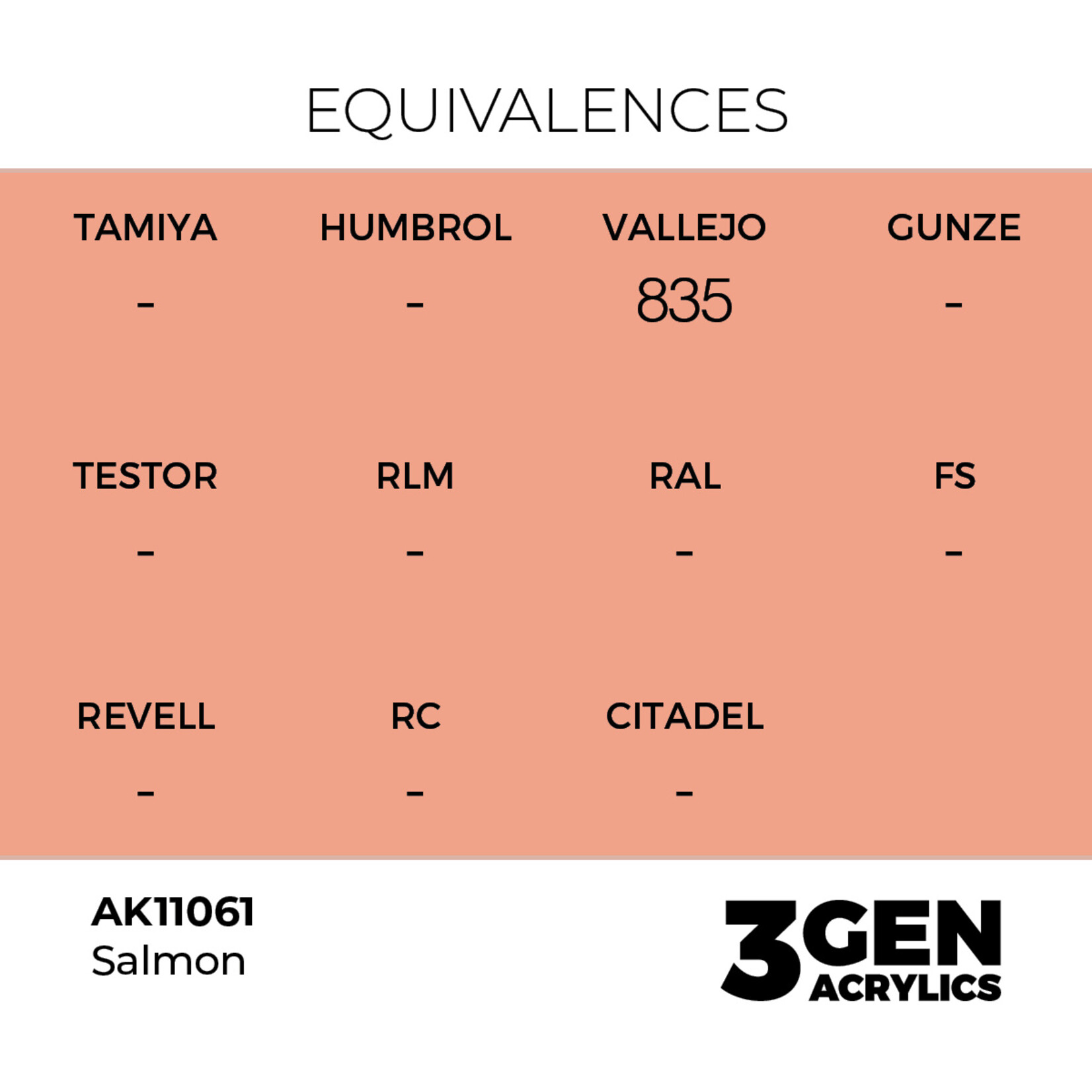 AK Interactive AK 3rd Gen Acrylics: Salmon (17ml)