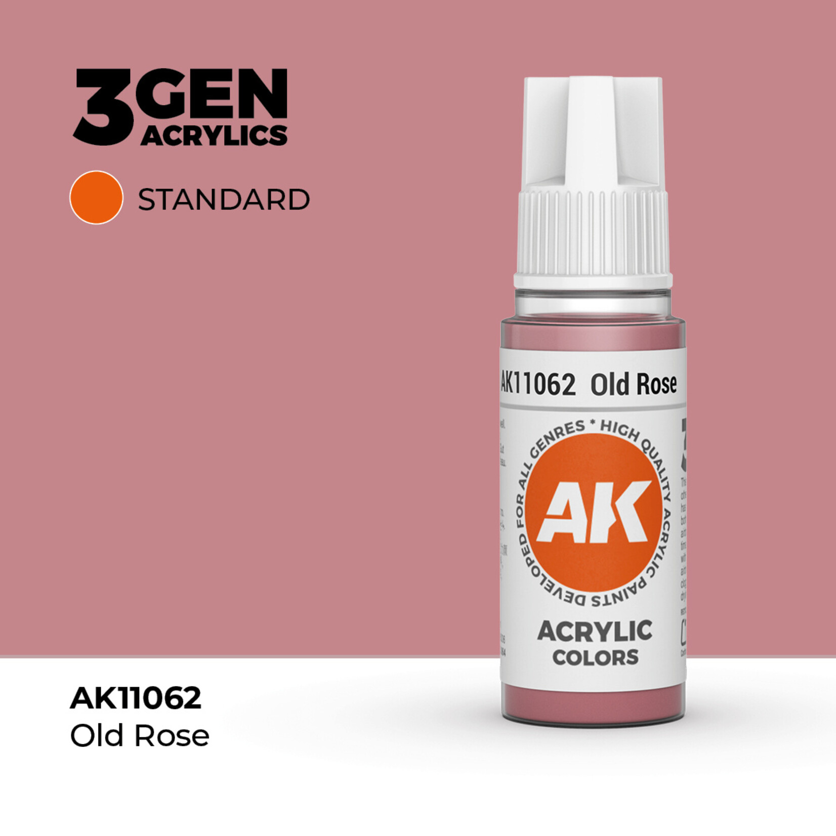 AK Interactive AK 3rd Gen Acrylics: Old Rose (17ml)