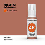 AK Interactive AK 3rd Gen Acrylics: Beige Red (17ml)