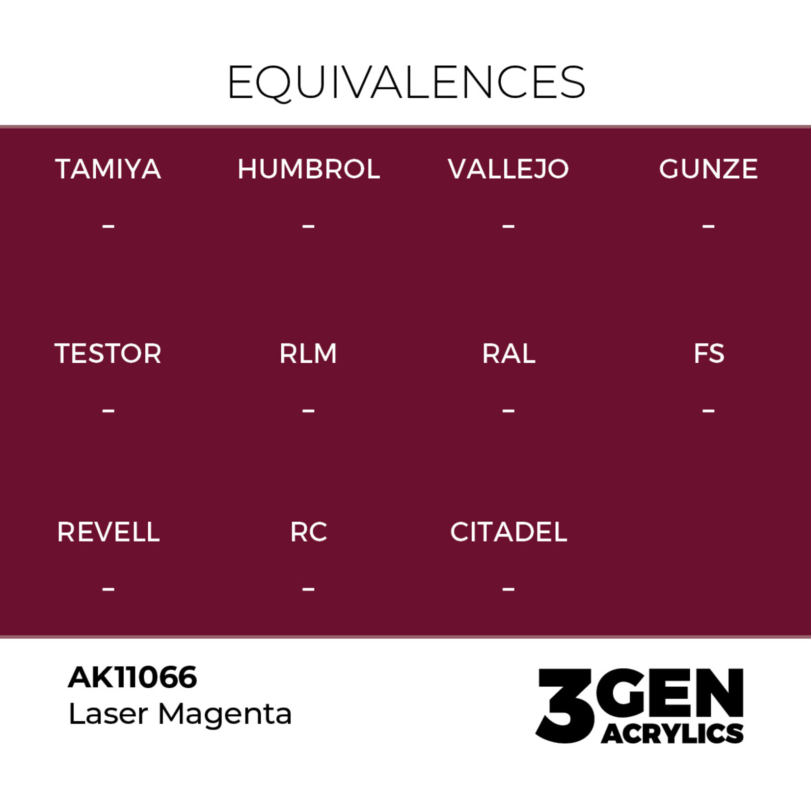AK Interactive AK 3rd Gen Acrylics: Laser Magenta (17ml)