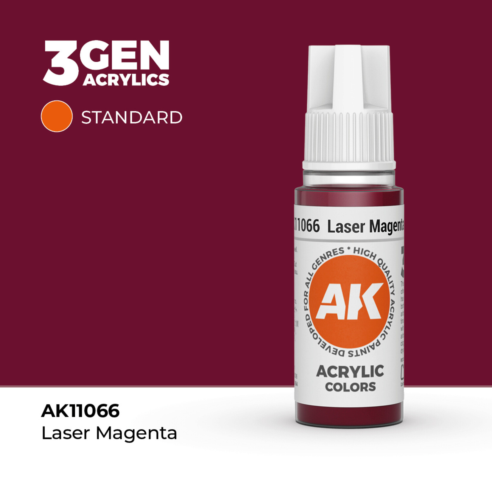 AK Interactive AK 3rd Gen Acrylics: Laser Magenta (17ml)
