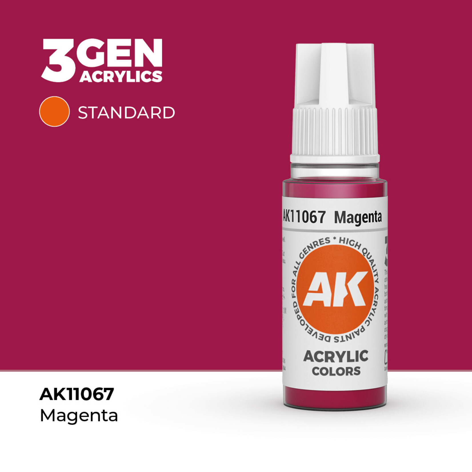 AK Interactive AK 3rd Gen Acrylics: Magenta (17ml)