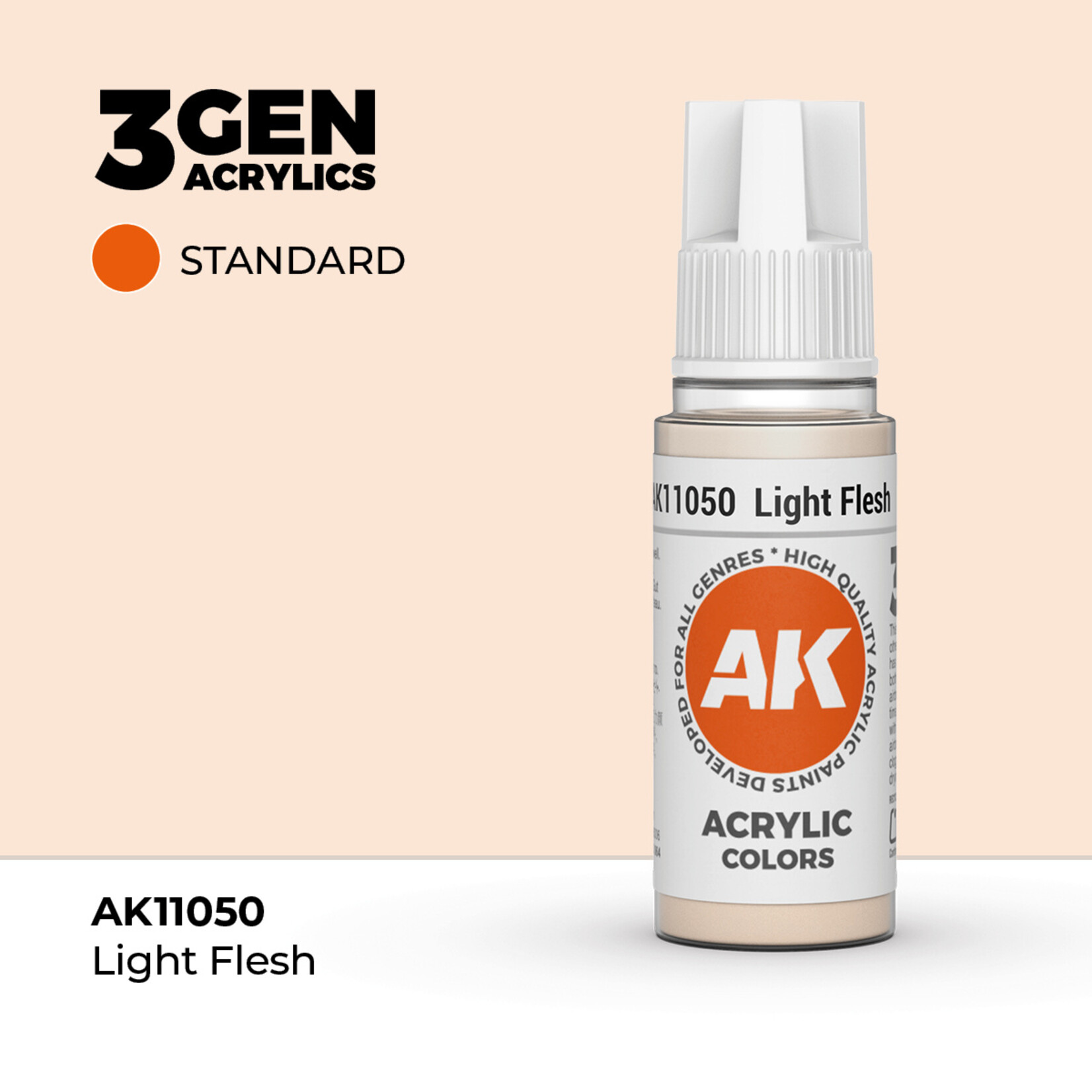 AK Interactive AK 3rd Gen Acrylics: Light Flesh (17ml)