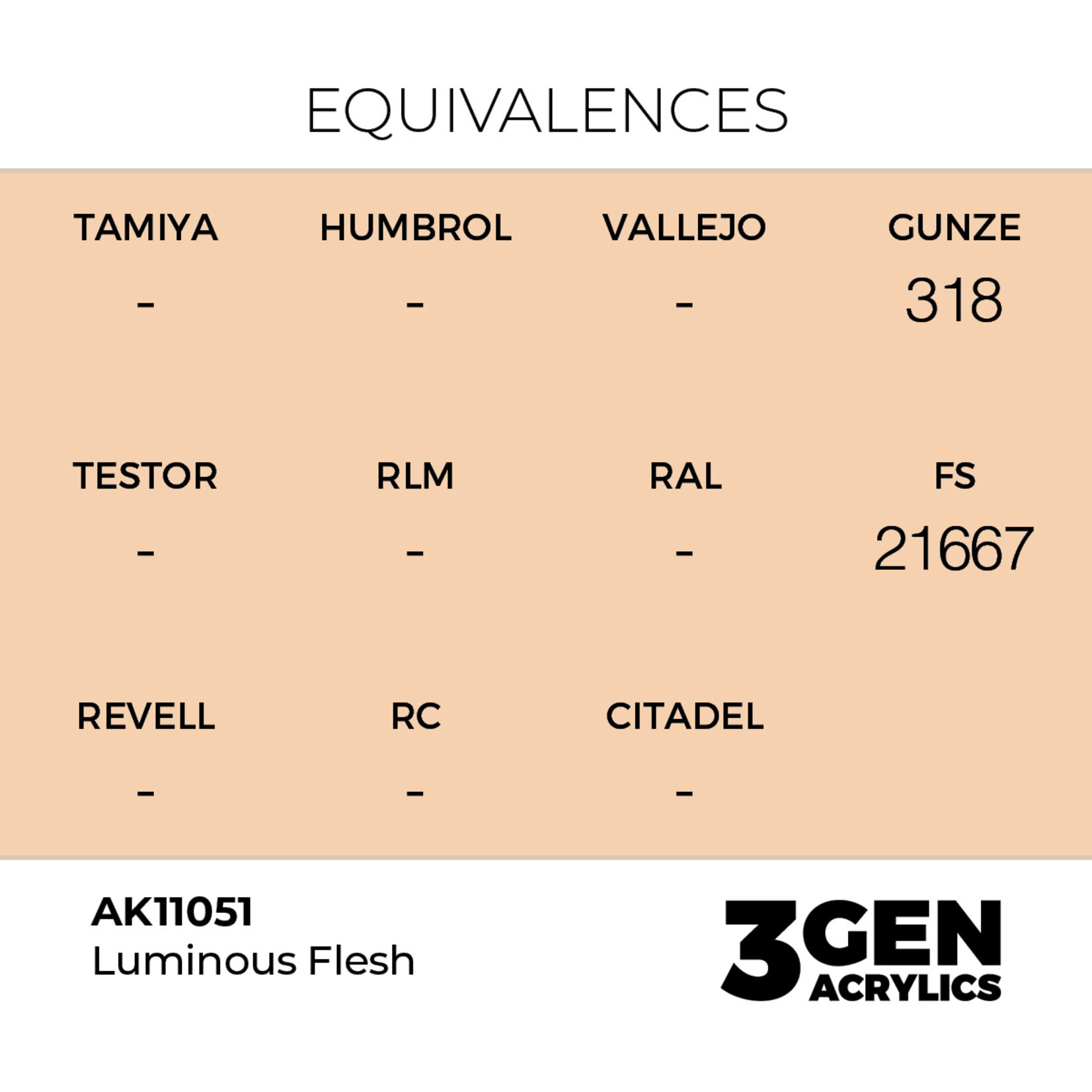 AK Interactive AK 3rd Gen Acrylics: Luminous Flesh (17ml)