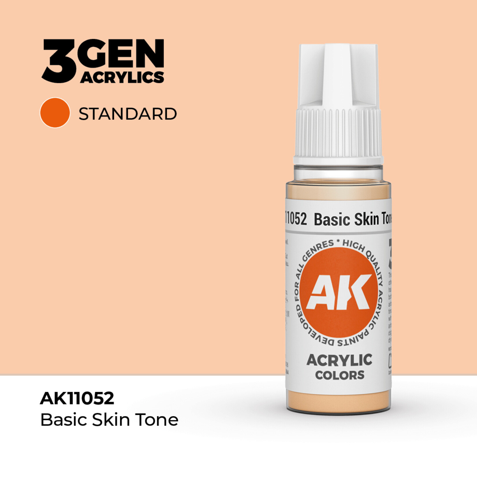AK Interactive AK 3rd Gen Acrylics: Basic Skin Tone (17ml)
