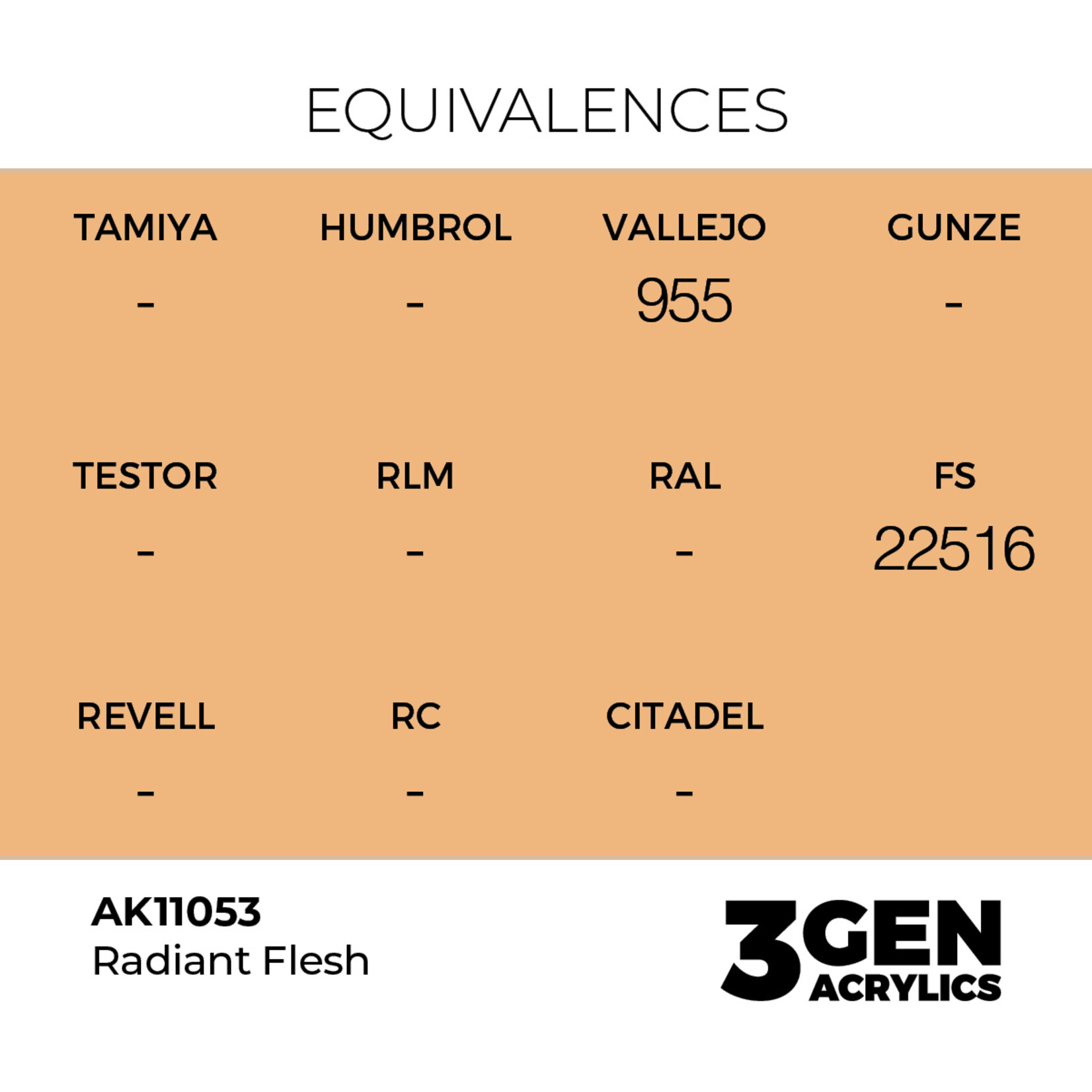 AK Interactive AK 3rd Gen Acrylics: Radiant Flesh (17ml)