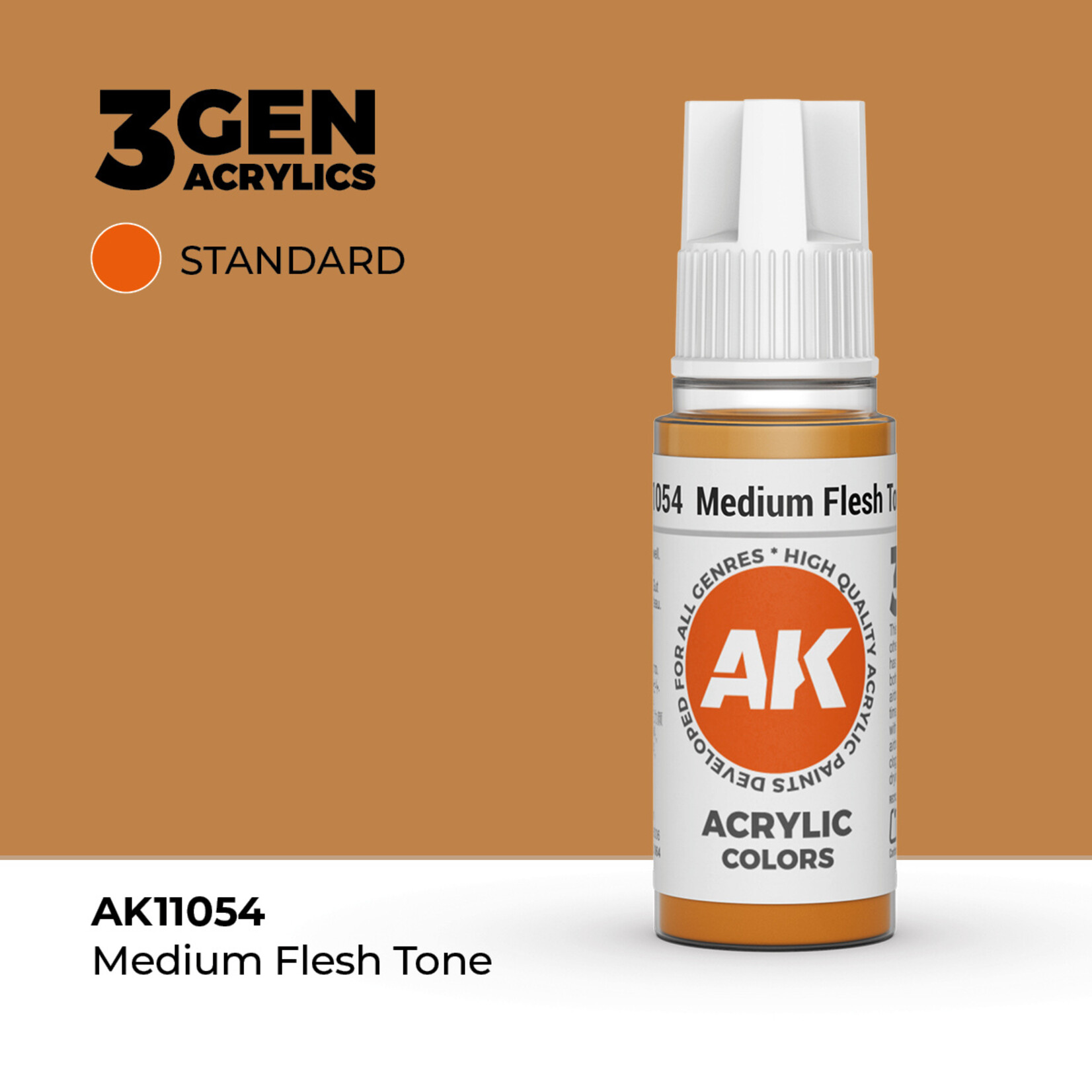 AK Interactive AK 3rd Gen Acrylics: Medium Flesh Tone (17ml)
