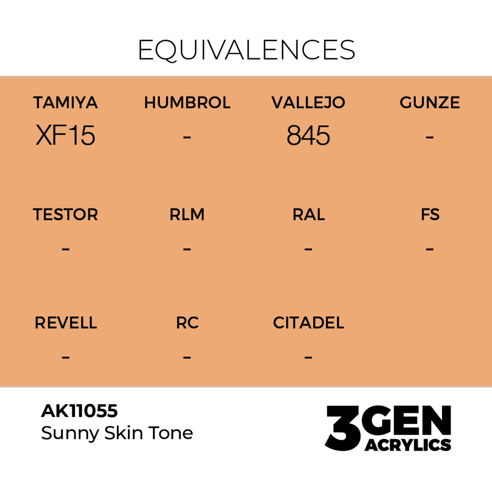 AK Interactive AK 3rd Gen Acrylics: Sunny Skin Tone (17ml)